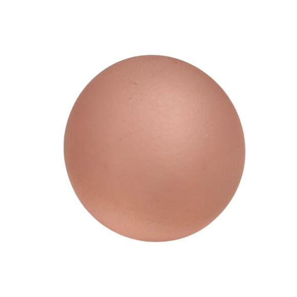 Vintage Stone Or Crystal Egg Shaped Pink Paper Weight - Picture 2 of 6